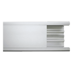 Canaleta de aluminio / 99 x 72 mm / 3 m (9.84 ft) / Área 6,334 mm² / -20°C a 120°C
