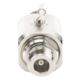Protector contra descargas eléctricas. Cubre los rangos de frecuencia de los amplificadores de Señal Celular. 50 Ohm. Conectores N.
