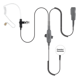 MICRÓFONO AUDÍFONO DE 2 CABLES CON DOBLE PTT P/ ICOM ICF-11/ 14/ 3021/ 3013/ 3103/ 3003.
