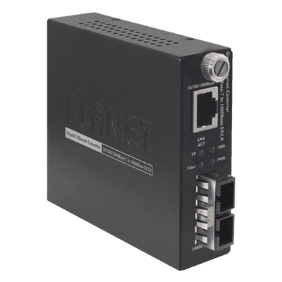 Convertidor de Medios 10/100/1000BASE-T a 1000Base-SX (SC) 220m/550m