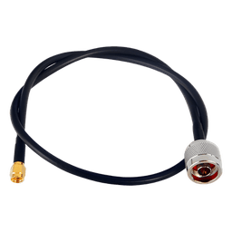Jumper de 60 cm con Cable RG-58U-SYS, Conectores N Macho a SMA Macho Inverso.