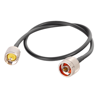 Jumper Coaxial / 60 cm (1.97 ft) / RG-58U / N Macho a UHF Macho / 50 Ω / Blindaje 95%