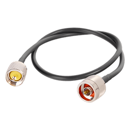 Jumper Coaxial / 60 cm (1.97 ft) / RG-58U / N Macho a UHF Macho / 50 Ω / Blindaje 95%