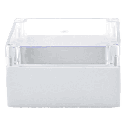 Gabinete Plástico para Exterior / IP65 / IK07 / 160 x 160 x 90 mm / Tapa Transparente / ABS 3 mm / -20 a 60 °C
