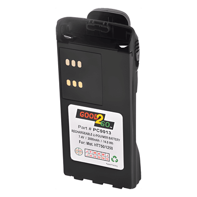 Batería con cargador USB integrado de Li-Ion 2000MAH  con clip  para radios HT750/1250, PRO5150/5550/7150/7350/7550