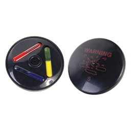 Tag Antihurto con Tinta para Ropa / 8.2 MHz / Diámetro 51 mm / Alcance 160 cm (5.2 ft) / Tinta Tricolor / Paquete 100 Piezas