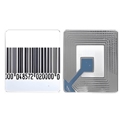Tags RF antihurto / 8.2 MHz / 40 x 40 mm / 1.57 x 1.57 in / Papel desechable / Alcance 90-120 cm