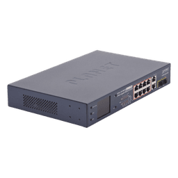Switch PoE+ / Distancia 250 Metros / 8 Puertos + 2 Combo TP/SFP Gigabit y Pantalla LCD Para Monitoreo