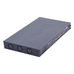 Switch No Administrable PoE+ Extender, Aislamiento VLAN de 16 Puertos +, 2 Combo TP/SFP Gigabit y Pantalla 