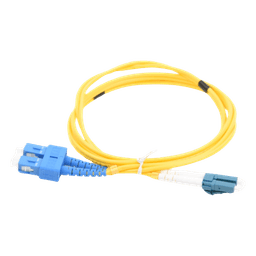 Jumper de Fibra Óptica / Monomodo 9/125 / LC/SC Duplex / 1 Metro (3.28 Pies) / ITU-T G.652.D