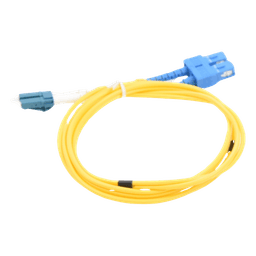 Jumper de Fibra Óptica / Monomodo 9/125 / LC/SC Duplex / 1 Metro (3.28 Pies) / ITU-T G.652.D