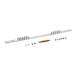 Barra de Conexión a Tierra, Para Rack de 19", Con 20 Orificios Para Conexión Rápida de Equipos, Incluye 20 Tornillos # 12-24 x 1/2" Instalados