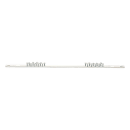 Barra de Conexión a Tierra, Para Rack de 19", Con 20 Orificios Para Conexión Rápida de Equipos, Incluye 20 Tornillos # 12-24 x 1/2" Instalados