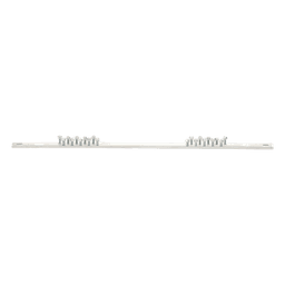 Barra de Conexión a Tierra, Para Rack de 19", Con 20 Orificios Para Conexión Rápida de Equipos, Incluye 20 Tornillos # 12-24 x 1/2" Instalados