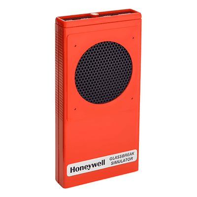 Simulador de rotura de vidrio para pruebas de detectores FlexGuard, modos manual y flex, con activación remota hasta 10 pies