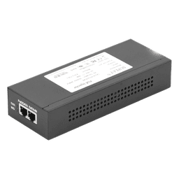 Inyector PoE / 56 Vcc / 30 Watts / Para Domos PTZ / 802.3af/at / 110-240 Vca / Endspan y Midspan