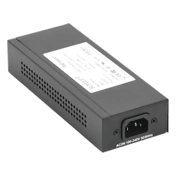Inyector PoE / 56 Vcc / 30 Watts / Para Domos PTZ / 802.3af/at / 110-240 Vca / Endspan y Midspan