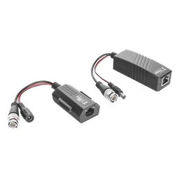 Kit de transceptores activos TURBO HD. Convierte 36/24 Vcc a 12 Vcc regulados, a través de cable  UTP Cat5e / 6. Transmision de 200 m (Revisar tabla de resoluciones ) 