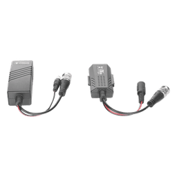 Kit de transceptores activos TURBO HD. Convierte 36/24 Vcc a 12 Vcc regulados, a través de cable  UTP Cat5e / 6. Transmision de 200 m (Revisar tabla de resoluciones ) 