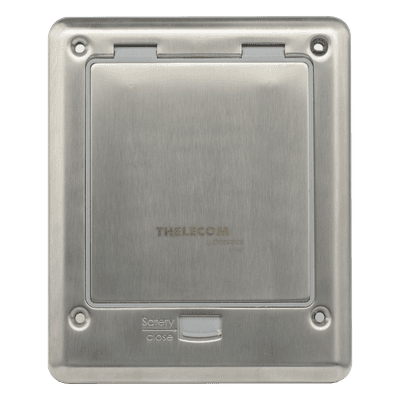 Caja de Piso con Contacto Eléctrico (Duplex), Resistente al Agua, IP66 (Con Tapa Cerrada) (11000-53201)