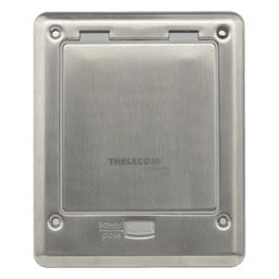 Caja de Piso con Contacto Eléctrico (Duplex), Resistente al Agua, IP66 (Con Tapa Cerrada) (11000-53201)
