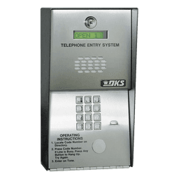 Audioportero Telefónico DKS Para 600 números Telefónicos / Control Para 2 Puertas / Gabinete Para Sobreponer/ Marcación a 16 Digitos / Linea Análoga o Digital