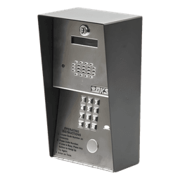 Audioportero Telefónico DKS Para 600 números Telefónicos / Control Para 2 Puertas / Gabinete Para Sobreponer/ Marcación a 16 Digitos / Linea Análoga o Digital