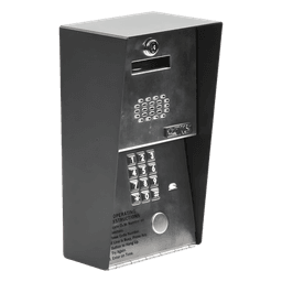 Audioportero Telefónico DKS Para 600 números Telefónicos / Control Para 2 Puertas / Gabinete Para Sobreponer/ Marcación a 16 Digitos / Linea Análoga o Digital