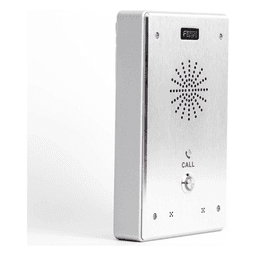Intercomunicador IP, 2 líneas SIP, 2 relevadores con botón para llamada, anti-vandálico, IP65 e IK10, PoE