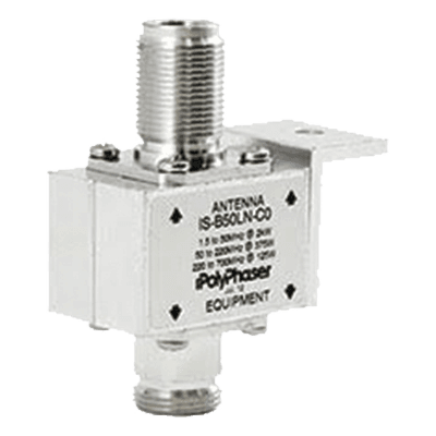 Protector Coaxial RF / 125-1000 MHz / 50 Ω / Conectores N Hembra / Bloqueo DC