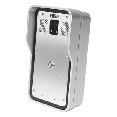 Video intercomunicador SIP para botón de pánico, PoE, Onvif con 1 relevador integrado.