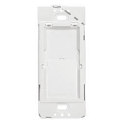 Adaptador de caja de pared para montar un control Pico como apagador fijo, instalable sobre caja eléctrica de 120 V o directo al muro, se usa con placa Claro