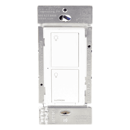 Interruptor de pared inteligente on/off Caseta Wireless, voltaje dual 120/277 V, 5 A en LED, sin cable neutro, compatible con controles Pico y Smart Bridge