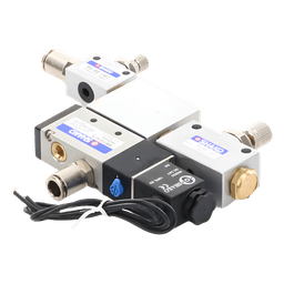 Electroválvula Industrial / 24 VDC / Presión 2-8 kgf/cm² / Aluminio / -10 a 60 °C / Aire Comprimido