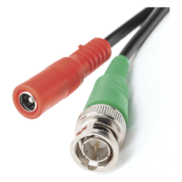 Cable Coaxial Siames / BNC RG59 + Alimentación / 20 m (65.62 pies) / 100% Cobre / 4K / Interior-Exterior