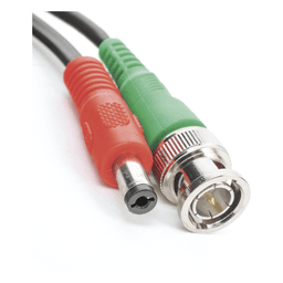 Cable Coaxial Siames / BNC RG59 + Alimentación / 20 m (65.62 pies) / 100% Cobre / 4K / Interior-Exterior