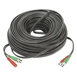 Cable coaxial ( BNC RG59 ) + Alimentación / SIAMÉS / 40 Metros / 100 % COBRE / Para Cámaras 4K  / Uso interior y exterior