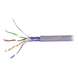Bobina de Cable Blindado F/UTP de 4 Pares, Cat5e, Cobre, PVC (CM), Color Gris, Reel-In-Box, 305M