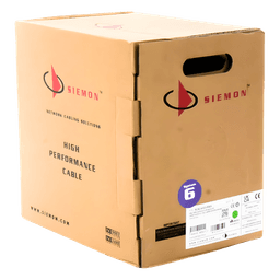 Bobina de Cable UTP Reelex, de 4 Pares, Alto Desempeño Cat6, LS0H (Bajo Humo, Cero Halógenos), Color Violeta, 23 AWG, 305 Metros (1000 Pies)