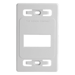 Placa de Pared Modular MAX, de 3 Salidas, Color Blanco, Versión Bulk (Sin Empaque Individual)
