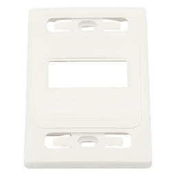 Placa de Pared Modular / 3 Salidas / Blanco / Bulk / MAX / Z-MAX Blindados