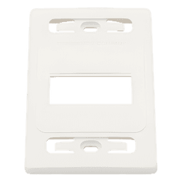 Placa de Pared Modular / 3 Salidas / Blanco / Bulk / MAX / Z-MAX Blindados