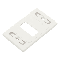 Placa de Pared Modular / 3 Salidas / Blanco / Bulk / MAX / Z-MAX Blindados