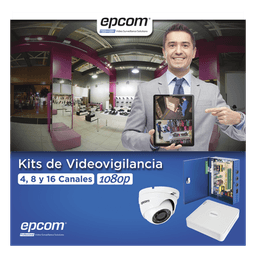 KIT TurboHD 1080p Lite / DVR 16 Canales / 16 Cámaras Eyeball  Exterior ( 2.8mm) / Transceptores / Conectores / Fuente de Poder Profesional