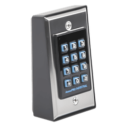 Teclado de Control de Acceso / 1,100 Usuarios / Lector 125 kHz / Salida Wiegand / Contacto Húmedo y Seco / Acero Inoxidable / Montaje en Pared