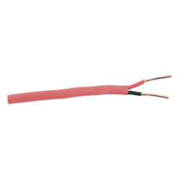 Carrete de Alambre de 305 Metros (1000 Pies) / 2x14 AWG / Riser / Tipo FPLR-CL3R / Color Rojo / Para Aplicaciones en Paneles de Detección de Incendio y Sistemas de Evacuación