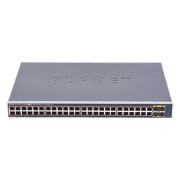 Switch Administrable de 48-Puertos 10/100/1000T 802.3at PoE + 4-Puertos 100/1000BASE-X SFP / 440W