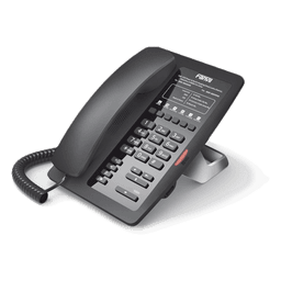 Teléfono IP para Hotelería / 6 Teclas Programables Hotline / PoE 802.3af / 2 Puertos Ethernet 10/100 Mbps / VxWorks / Sin Pantalla