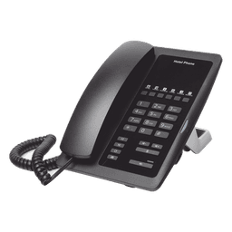 Teléfono IP para Hotelería / 6 Teclas Programables Hotline / PoE 802.3af / 2 Puertos Ethernet 10/100 Mbps / VxWorks / Sin Pantalla