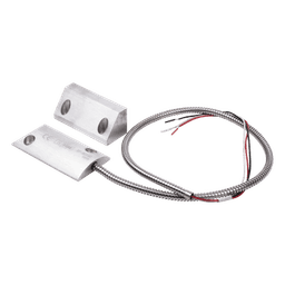 Contacto Magnético para Piso Uso Rudo / Salida Dual NC/NA / GAP 65 mm (2.5 in) / Aluminio / Cable Blindado 55 cm / UL & CE